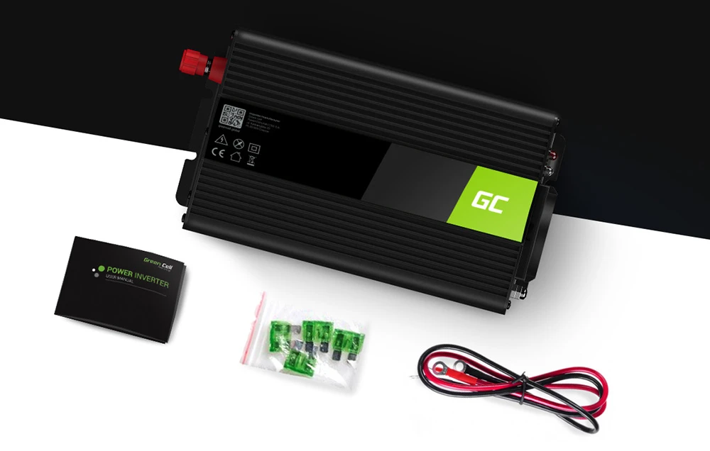 Green Cell Žalias Cell Inverteris 12V/230V 1000W/2000W Sinusinė išėjimo įtampa Žalias Cell aprašymas - Prekės nuotrauka Green Cell Žalias Cell Inverteris 12V/230V 1000W/2000W Sinusinė išėjimo įtampa Žalias Cell aprašymas - Prekės nuotrauka