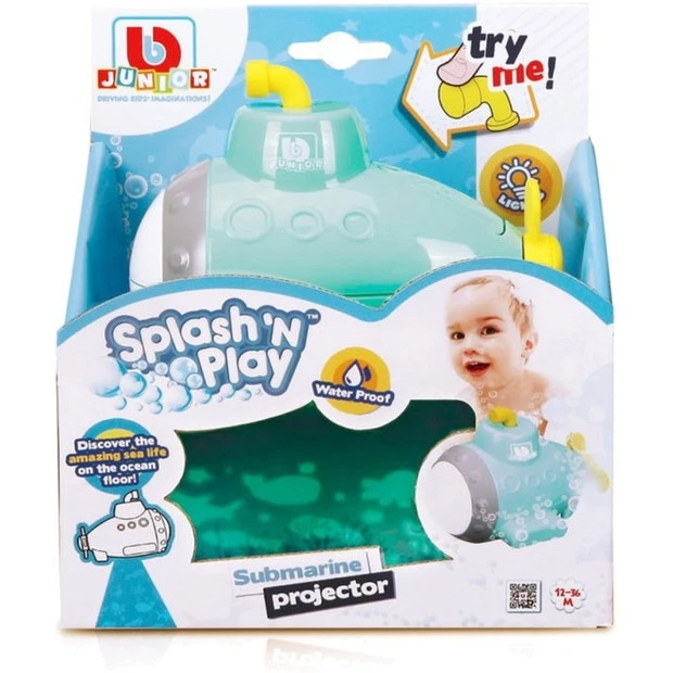 BB JUNIOR vonios žaislas Splash 'N Play Submarine Projector, 16-89001 aprašymas - Prekės nuotrauka