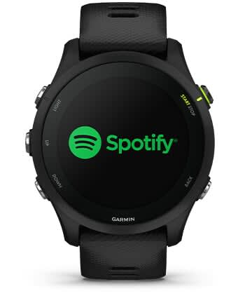 Išmanusis laikrodis Garmin Forerunner 255, Juodos spalvos apvadas su mėlynos spalvos silikoniniu dirželiu, 46mm aprašymas - Prekės nuotrauka