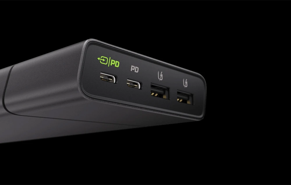 Green Cell Žalias Cell Power Bank Žalias Cell GC PowerPlay Ultra 26800mAh 128W 4 x USB aprašymas - Prekės nuotrauka Green Cell Žalias Cell Power Bank Žalias Cell GC PowerPlay Ultra 26800mAh 128W 4 x USB aprašymas - Prekės nuotrauka