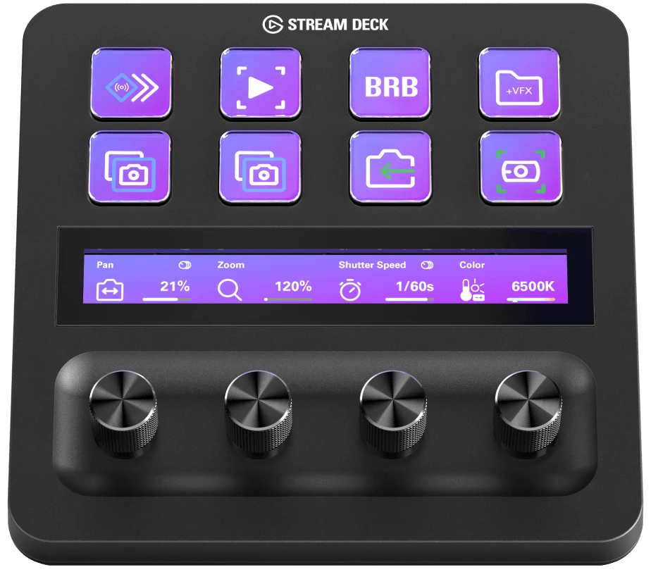 Corsair ELGATO Stream Deck +, Juodos spalvos aprašymas - Prekės nuotrauka