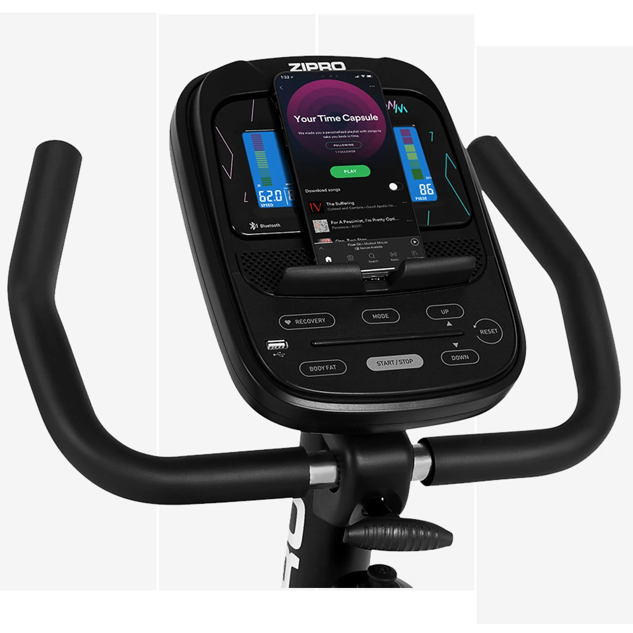 Dviratis treniruoklis Zipro Glow WM + Iconsole aprašymas - Prekės nuotrauka