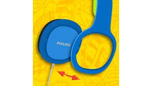 Vaikiškos ausinės Philips SHK2000PK/00 Rožinės ir violetinės aprašymas - Prekės nuotrauka