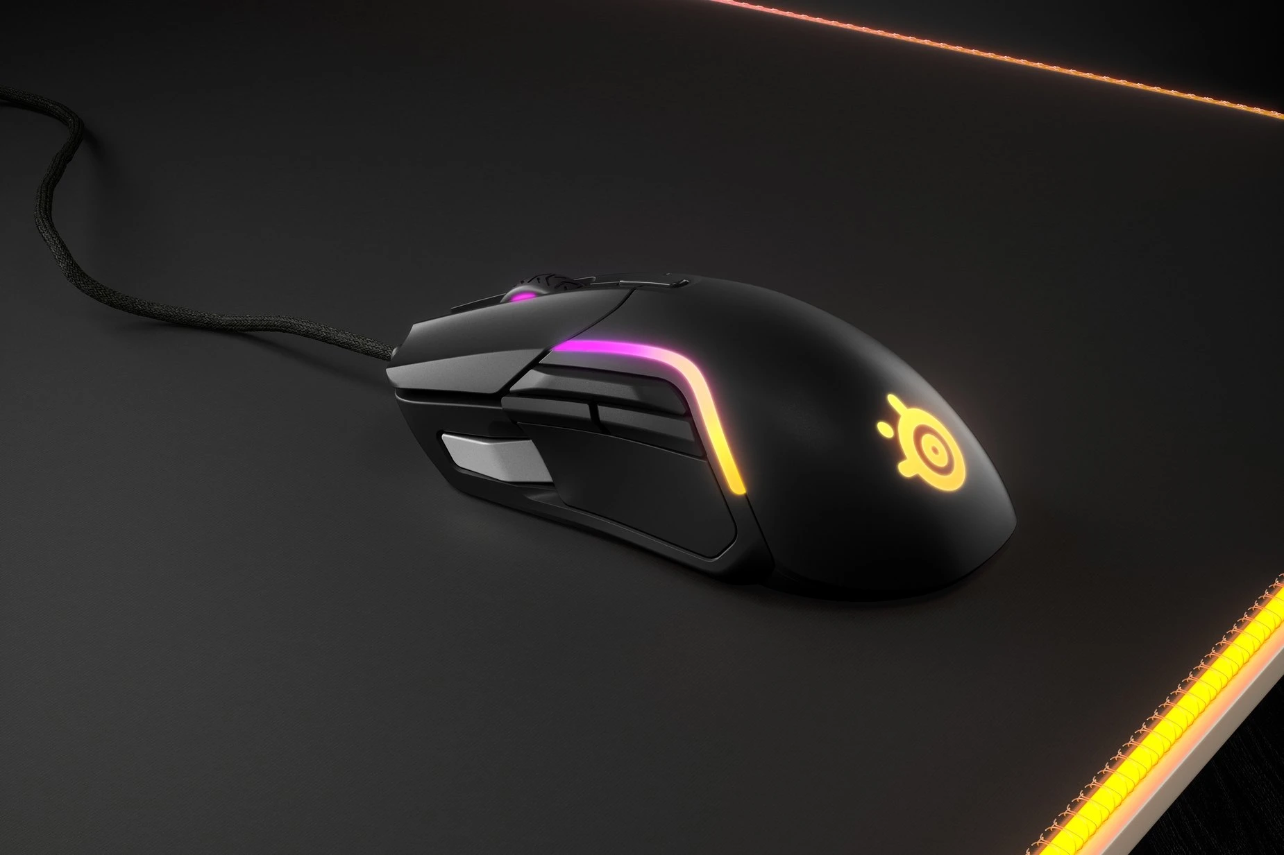 Žaidimų pelė SteelSeries Rival 5, Juodos spalvos aprašymas - Prekės nuotrauka
