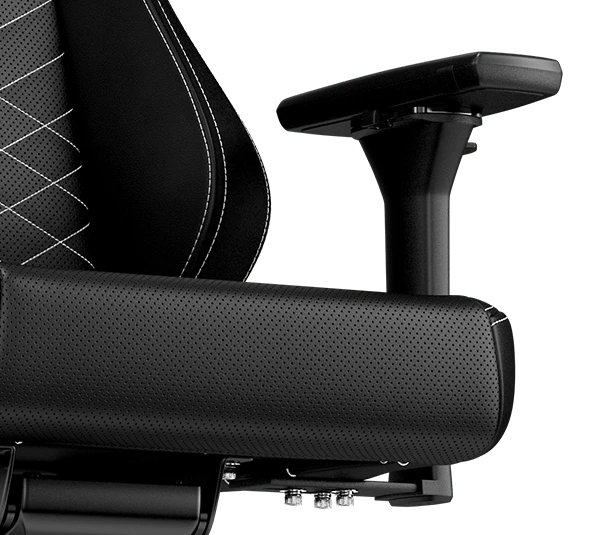 Žaidimų kėdė Noblechairs HERO PU-Leather Gaming Chair, Juoda-balta aprašymas - Prekės nuotrauka