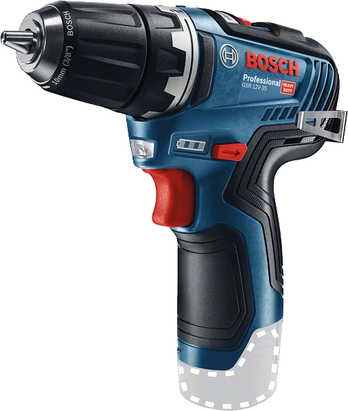 Akumuliatorinis gręžtuvas-suktuvas Bosch GSR 12V-35 Professional aprašymas - Prekės nuotrauka