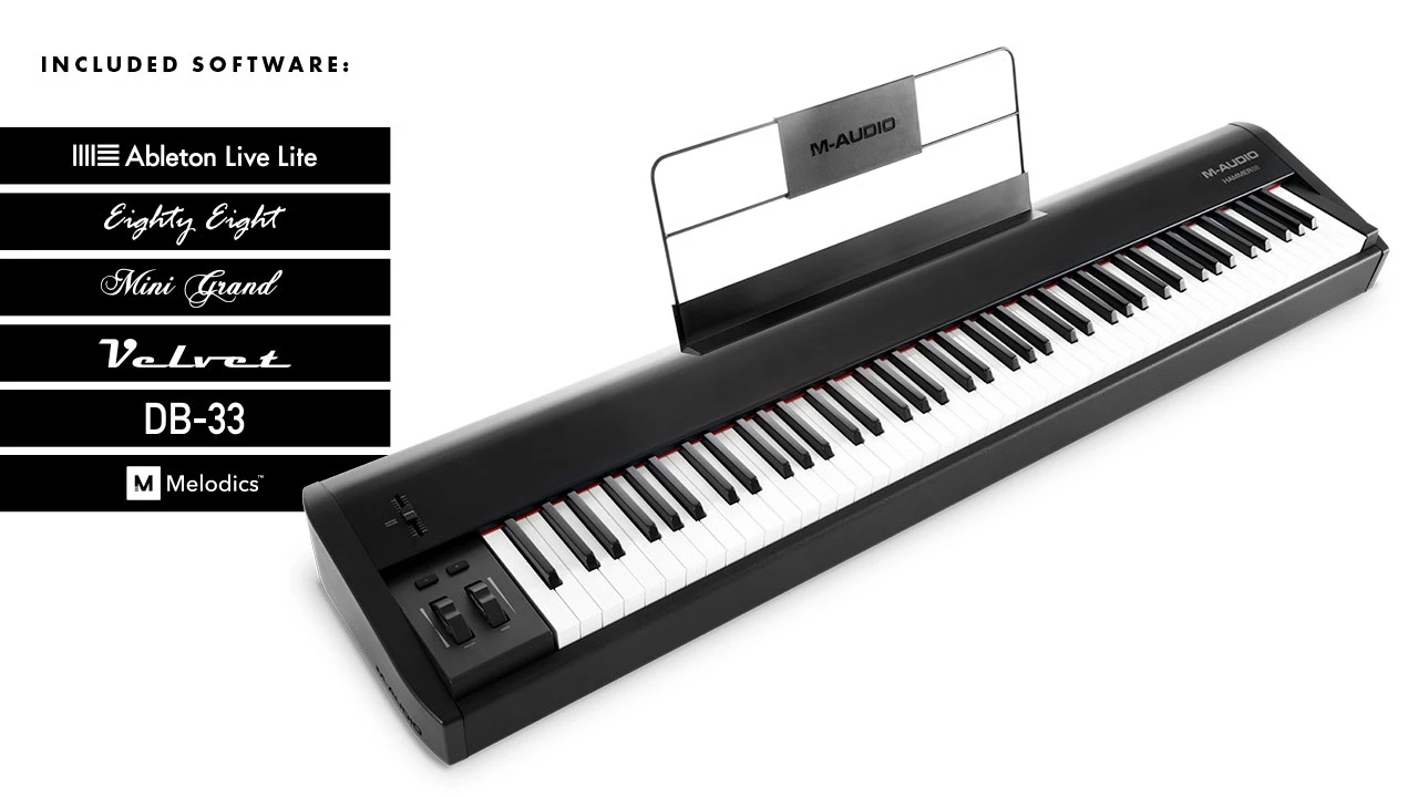 M-Audio Hammer 88 MIDI klaviatūra aprašymas - Prekės nuotrauka