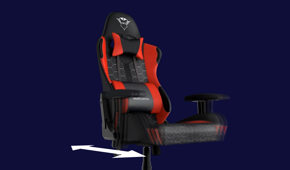 Žaidimų kėdė Trust GXT 708R Resto Gaming Chair, Raudona, 24217 aprašymas - Prekės nuotrauka