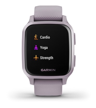 Išmanusis laikrodis Garmin Venu Sq, Violetinės spalvos aprašymas - Prekės nuotrauka