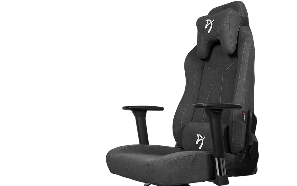 Žaidimų kėdė Arozzi Vernazza Soft Fabric Gaming Chair, Tamsiai pilka