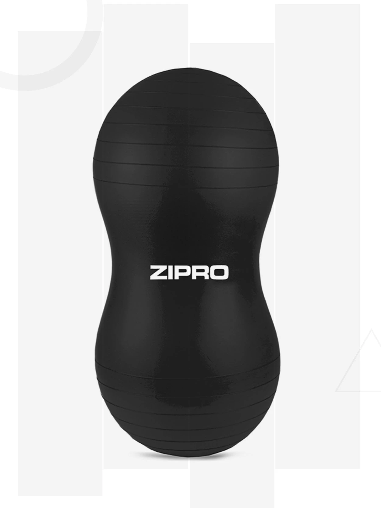 Mankštos kamuolys Zipro Peanut, 45 cm, juodas aprašymas - Prekės nuotrauka