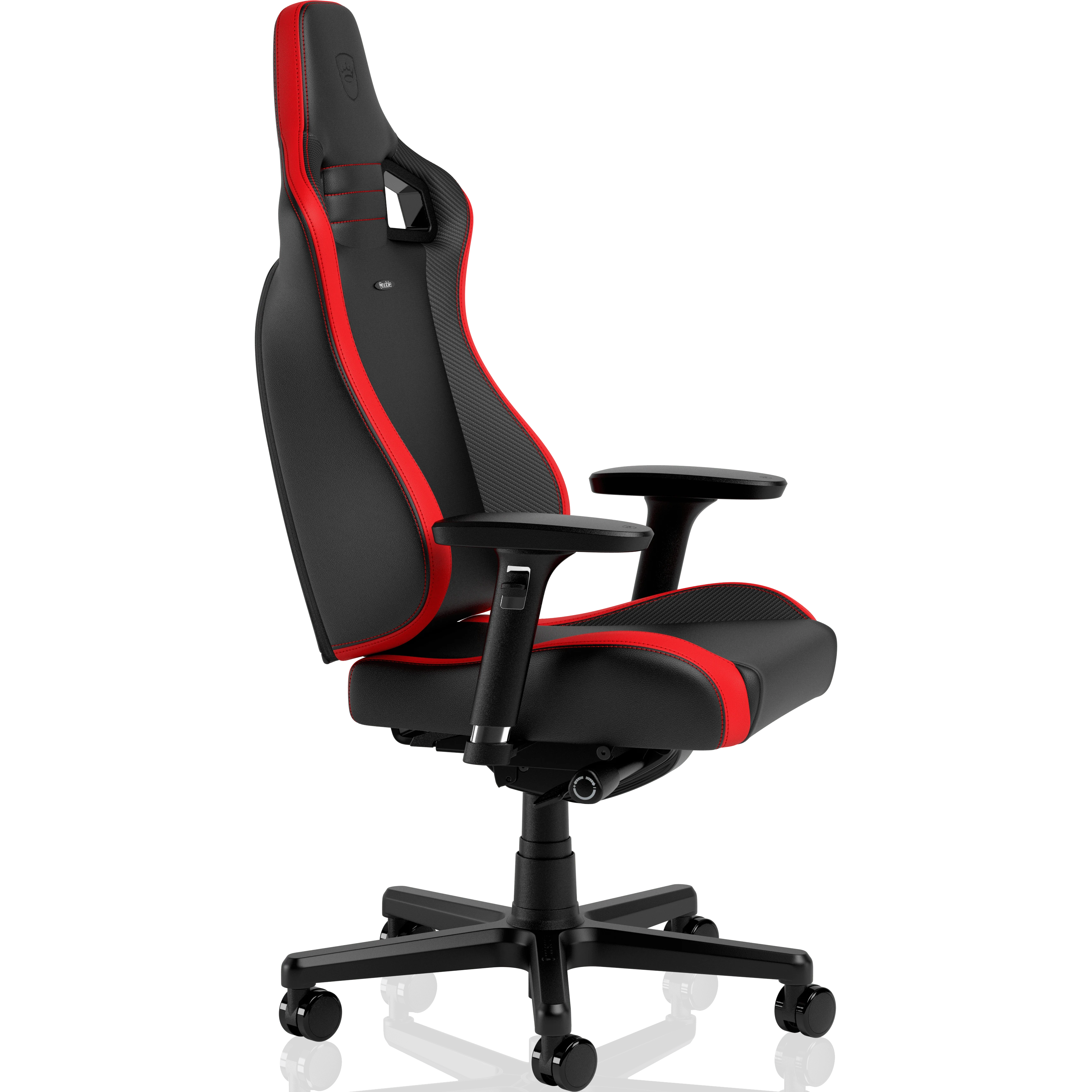 Žaidimų kėdė Noblechairs EPIC Comapct Gaming Chair, Juoda/Carbon/Raudona aprašymas - Prekės nuotrauka