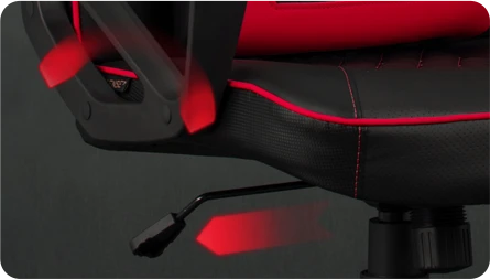 Žaidimų kėdė Sense7 Knight Gaming Chair, Juoda-raudona aprašymas - Prekės nuotrauka
