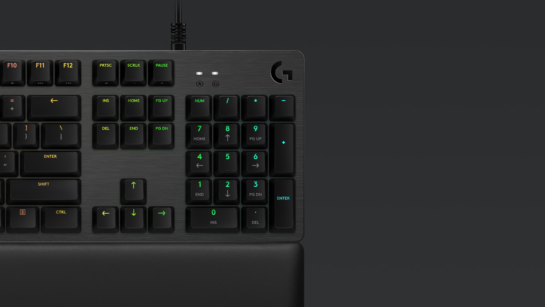 Mechaninė Žaidimų Klaviatūra Logitech G513 Lightsync RGB, GX Brown Tactile Switches, US išdėstymas aprašymas - Prekės nuotrauka