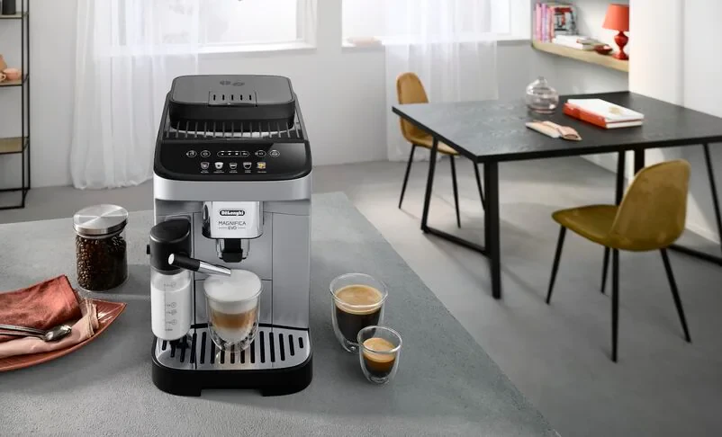 Kavos aparatas De’Longhi ECAM290.61.SB Magnifica Evo automatinis, Sidabro / juodos spalvos aprašymas - Prekės nuotrauka