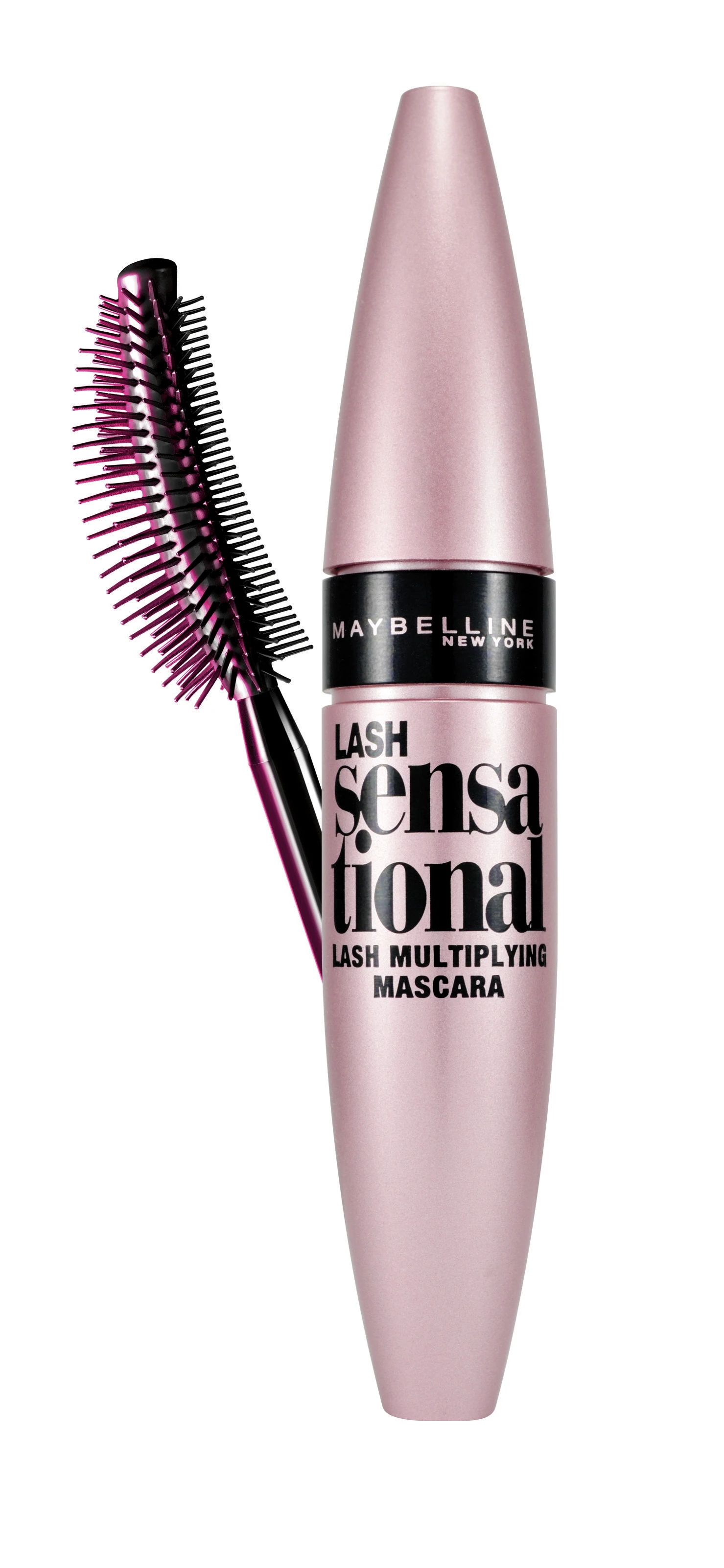 Maybelline Lash Sensational blakstienų tušas su elastomeriniu dvipusiu lenktu šepetėliu aprašymas - Prekės nuotrauka