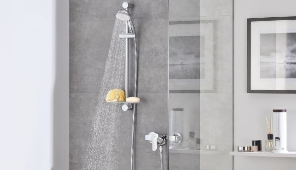 Dušo maišytuvas GROHE BauEdge, chromas aprašymas - Prekės nuotrauka