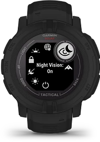 Išmanusis laikrodis Garmin Instinct 2 Solar Tactical Edition, Juodos spalvos aprašymas - Prekės nuotrauka