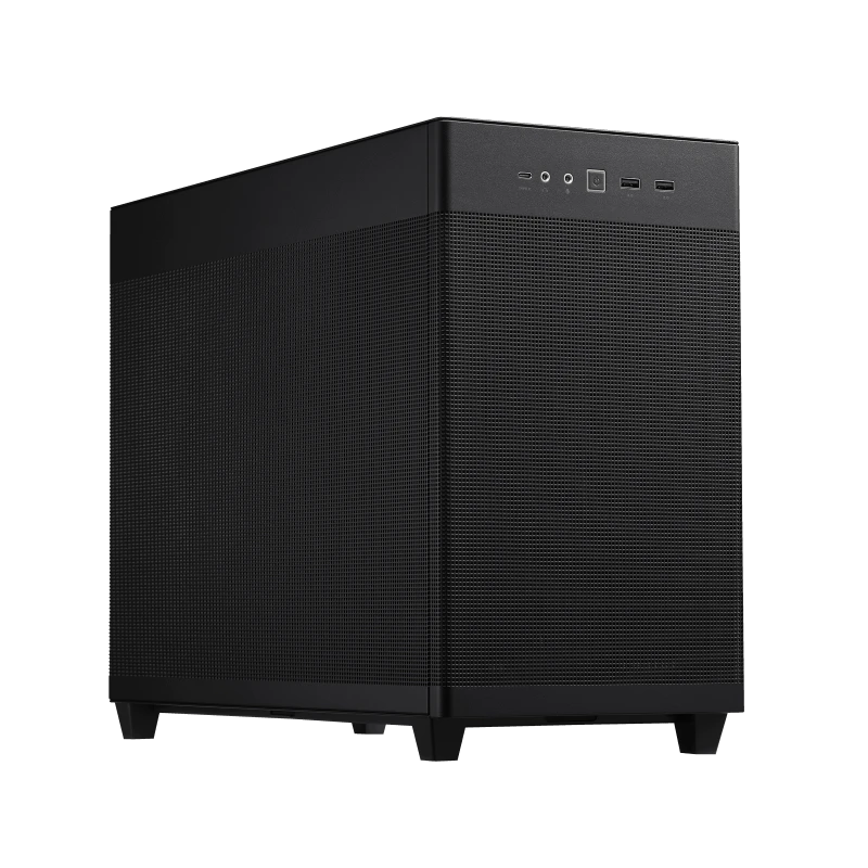 Kompiuterio korpusas ASUS Prime AP201 MicroATX Case/Juodos spalvos aprašymas - Prekės nuotrauka
