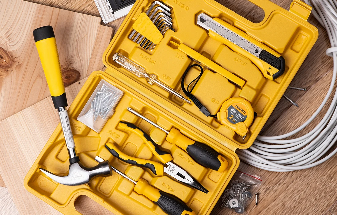 Profesionalus įrankių rinkinys Deli Tools EDL1018J - 18 vnt aprašymas - Prekės nuotrauka Profesionalus įrankių rinkinys Deli Tools EDL1018J - 18 vnt aprašymas - Prekės nuotrauka