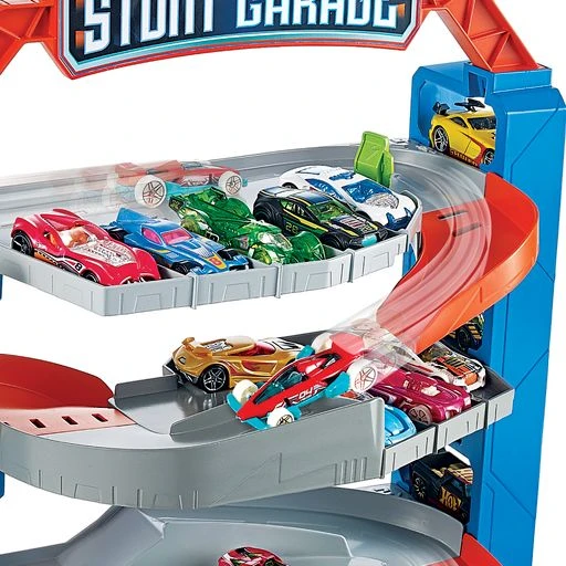Mattel Hot Wheels garažas su triukais aprašymas - Prekės nuotrauka