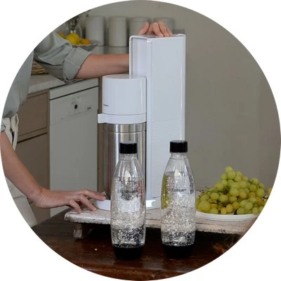 Gazuotų gėrimų gaminimo aparatas SodaStream DUO, baltas aprašymas - Prekės nuotrauka