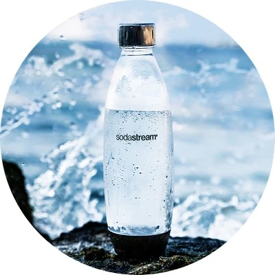 Buteliukai SodaStream Fuze, 1l, juodi, 2 vnt aprašymas - Prekės nuotrauka