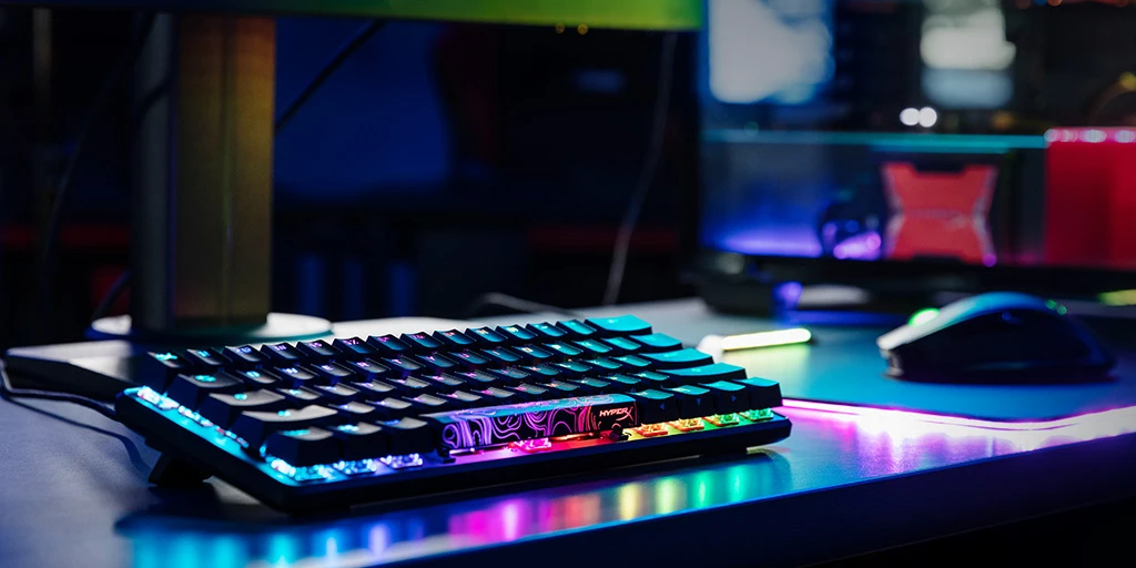Mechaninė Žaidimų klaviatūra HyperX Alloy Origins 60, HyperX Red - Linear Switch, US išdėstymas aprašymas - Prekės nuotrauka