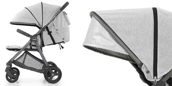 Baby Style Oyster Zero Gravity - judrus vaikiškas vežimėlis | Pilkos spalvos aprašymas - Prekės nuotrauka