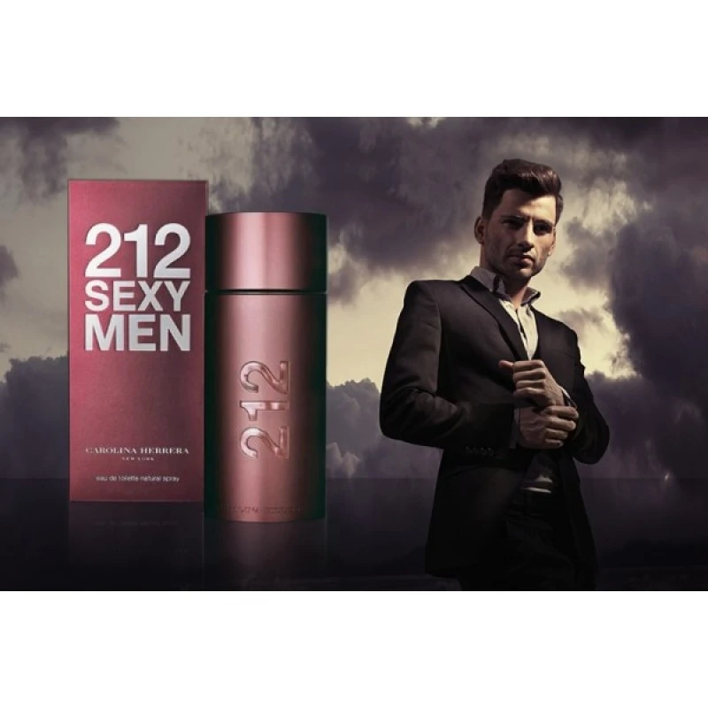 Kvepalai vyrams Carolina Herrera 212 Sexy Men EDT, 100 ml aprašymas - Prekės nuotrauka