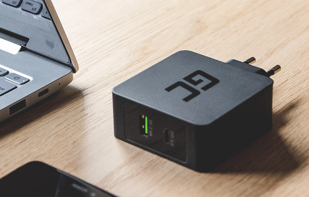 Asus Žalias Cell GREENCELL CHAR10 įkroviklis Žalias Cell USB-C 45W PD su USB-C laidu aprašymas - Prekės nuotrauka