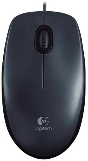 Optinė pelė su laidu Logitech M100 juoda 910-005003 aprašymas - Prekės nuotrauka