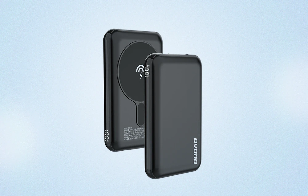 Powerbank Dudao TGK1 10000mAh, USB-C, 15W (juoda) aprašymas - Prekės nuotrauka Powerbank Dudao TGK1 10000mAh, USB-C, 15W (juoda) aprašymas - Prekės nuotrauka