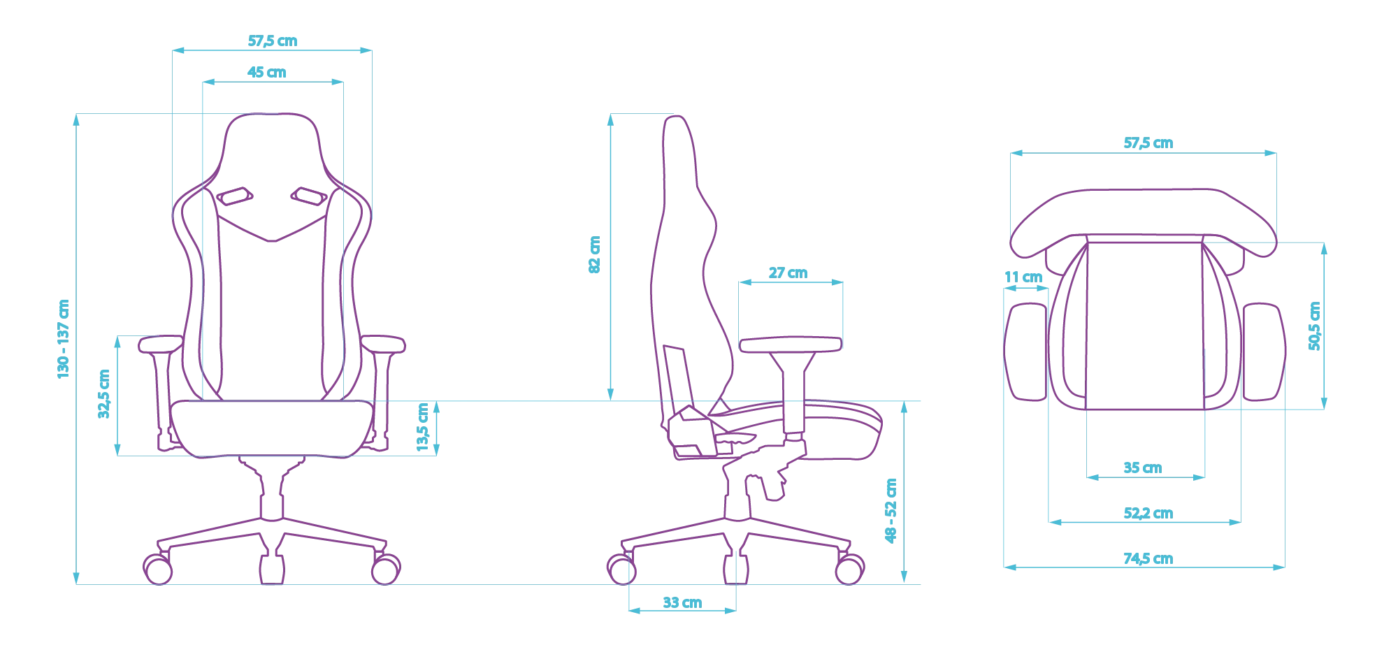 Premium Žaidimų Kėdė Ultradesk Throne Gaming Chair Fabric aprašymas - Prekės nuotrauka