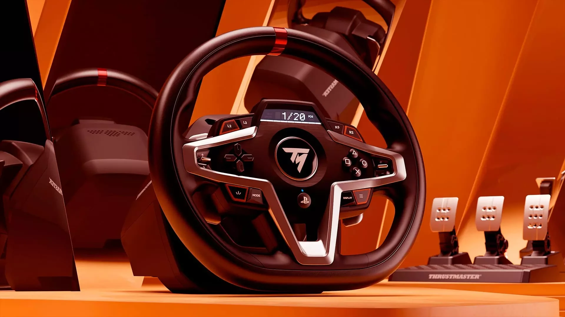 Žaidimų vairas su pedalais Thrustmaster T248 skirtas PS4 / PS5 / PC aprašymas - Prekės nuotrauka