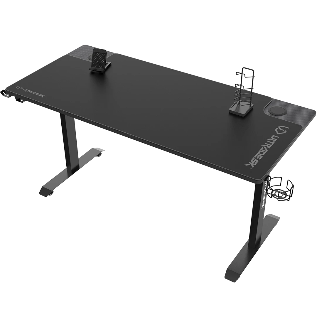 Žaidimų stalas Ultradesk Momentum, 152,5 x 70 cm, juodas aprašymas - Prekės nuotrauka