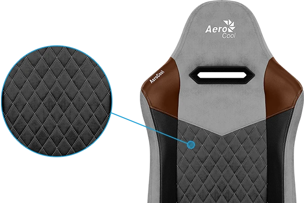 Žaidimų kėdė AeroCool DUKE, Pilkos spalvos aprašymas - Prekės nuotrauka