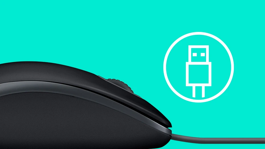 Pelė Logitech B110 Silent, Juoda aprašymas - Prekės nuotrauka