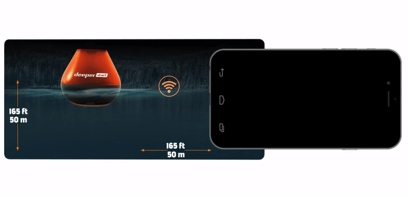 Deeper Smart Fishfinder START išmanus žuvų ieškiklis aprašymas - Prekės nuotrauka