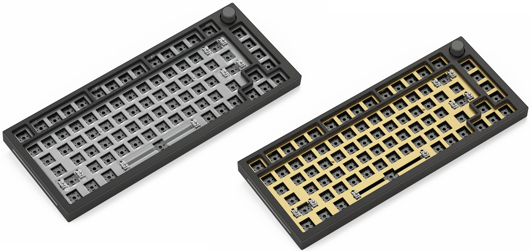 Klaviatūra Glorious GMMK PRO 75% Switch Plate, Brass, ISO INT'L išdėstymas aprašymas - Prekės nuotrauka