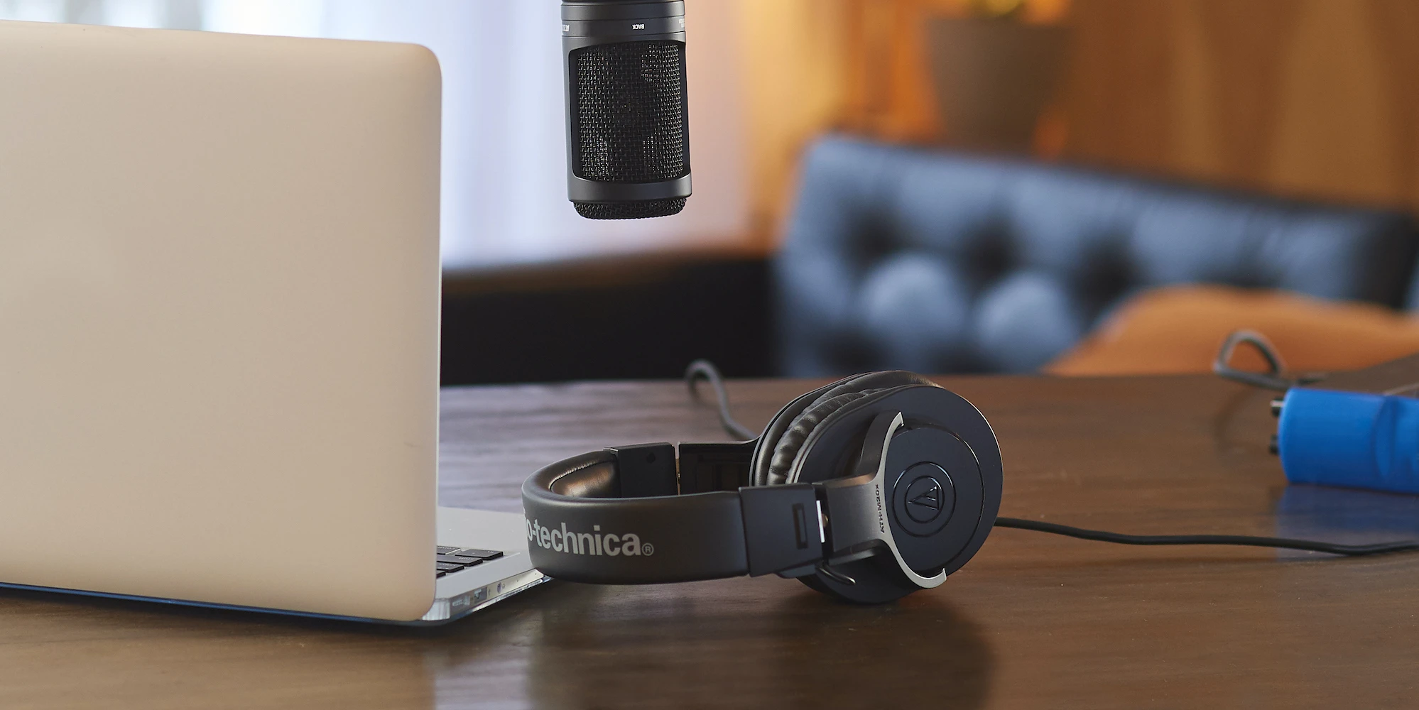 Audio-Technica ATH-M20X profesionalios monitorinės ausinės, Juodos spalvos aprašymas - Prekės nuotrauka