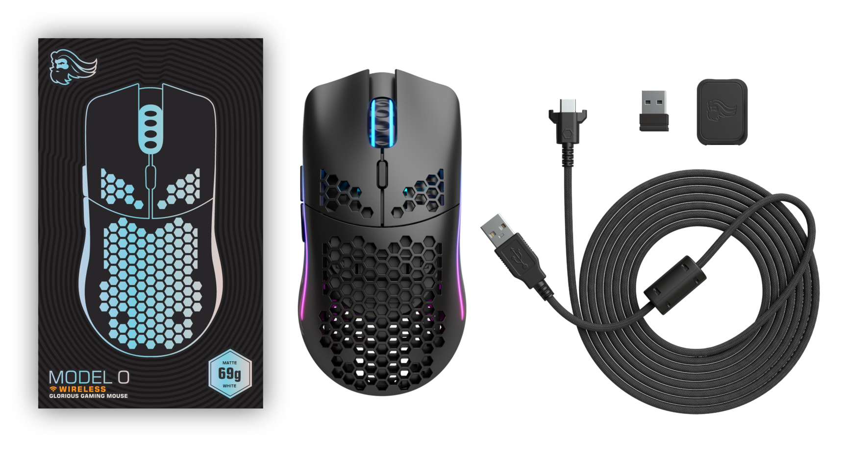 Belaidė Žaidimų pelė Glorious Model O Wireless (Matte Black) aprašymas - Prekės nuotrauka