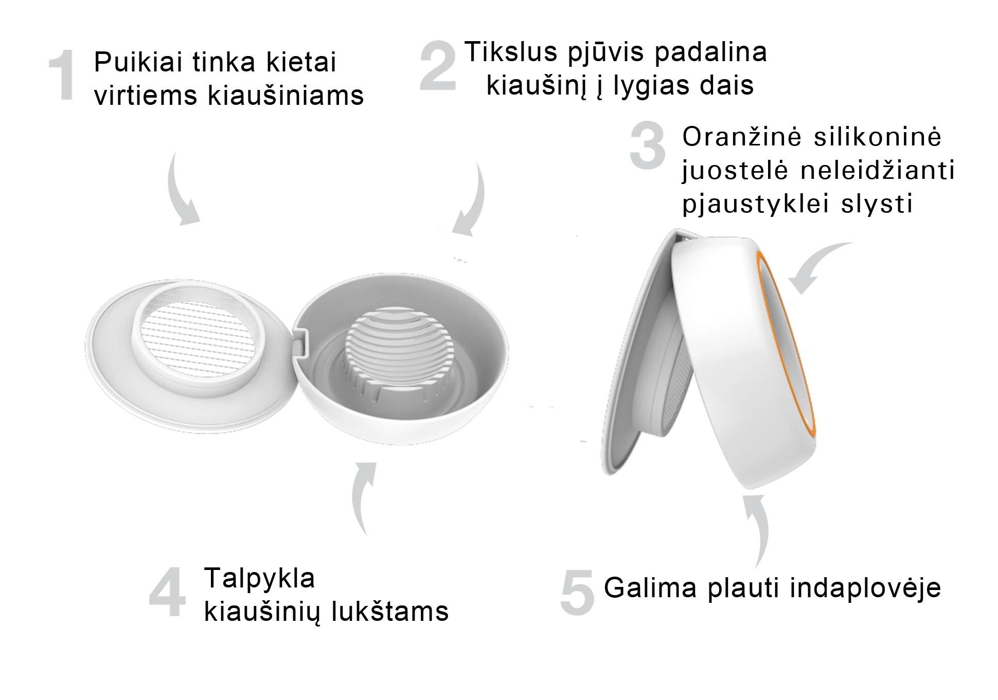 FISKARS FF kiaušinių pjaustyklė aprašymas - Prekės nuotrauka