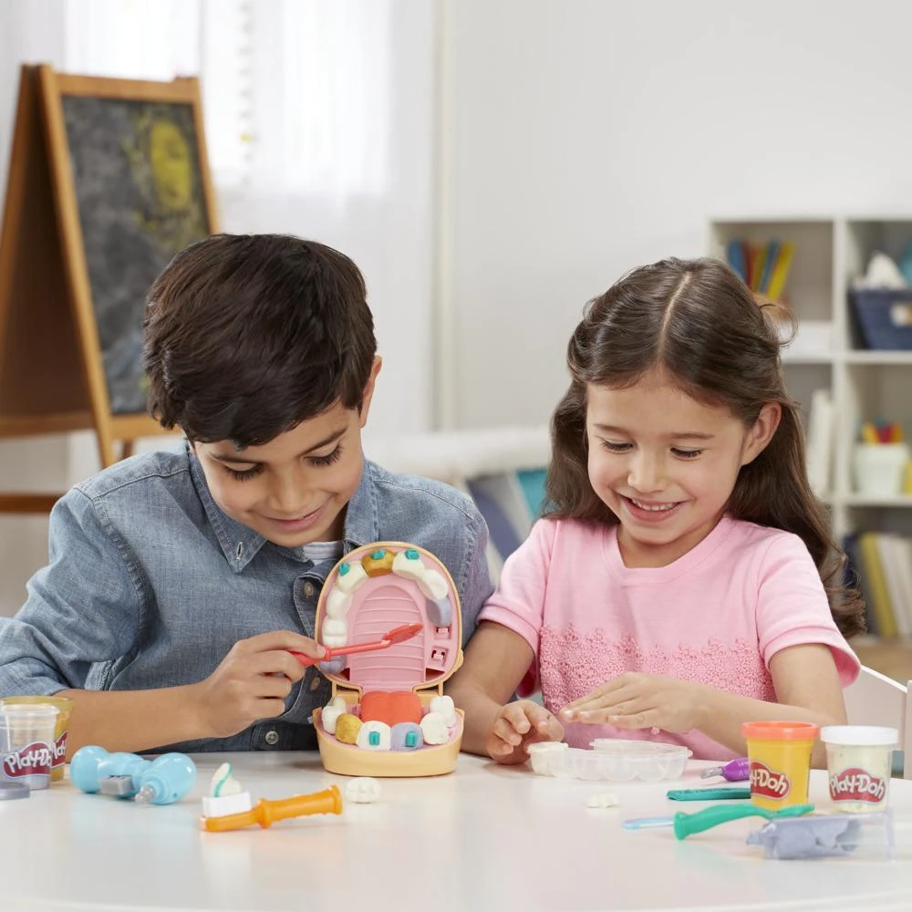 PLAY-DOH Plastilino rinkinys „Dantistas“ aprašymas - Prekės nuotrauka