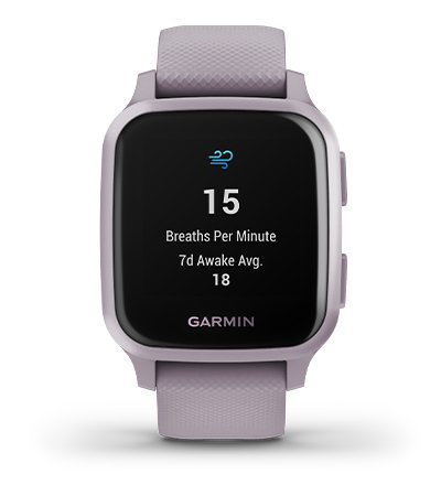 Išmanusis laikrodis Garmin Venu Sq, Violetinės spalvos aprašymas - Prekės nuotrauka