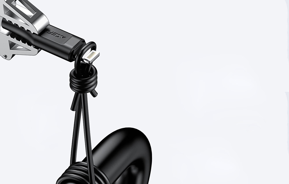 USB MFI laidas Acefast C3-01, USB-C do Lightning, 30 W, 1,2 m (juodas) aprašymas - Prekės nuotrauka