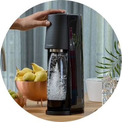 Buteliukai SodaStream Fuze, 1l, juodi, 2 vnt aprašymas - Prekės nuotrauka
