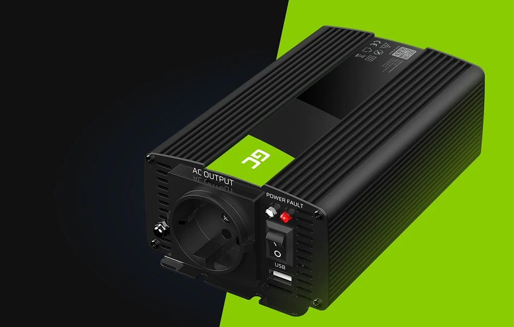 Green Cell Žalias Cell Inverteris 12V/230V 1000W/2000W Sinusinė išėjimo įtampa Žalias Cell aprašymas - Prekės nuotrauka Green Cell Žalias Cell Inverteris 12V/230V 1000W/2000W Sinusinė išėjimo įtampa Žalias Cell aprašymas - Prekės nuotrauka