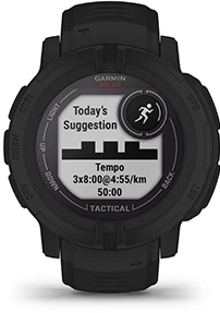 Išmanusis laikrodis Garmin Instinct 2 Solar Tactical Edition, Juodos spalvos aprašymas - Prekės nuotrauka