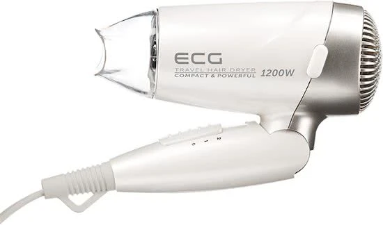 ECG VV 1200 kelioninis plaukų džiovintuvas su krepšiu aprašymas - Prekės nuotrauka